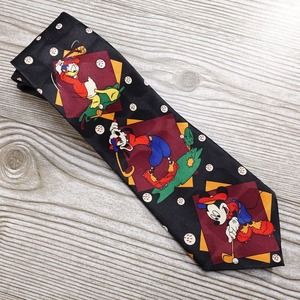 VINTAGE MICKEY UNLIMITED DONALD DUCK GOOFY MICKEY MOUSE GOLF NECK TIE